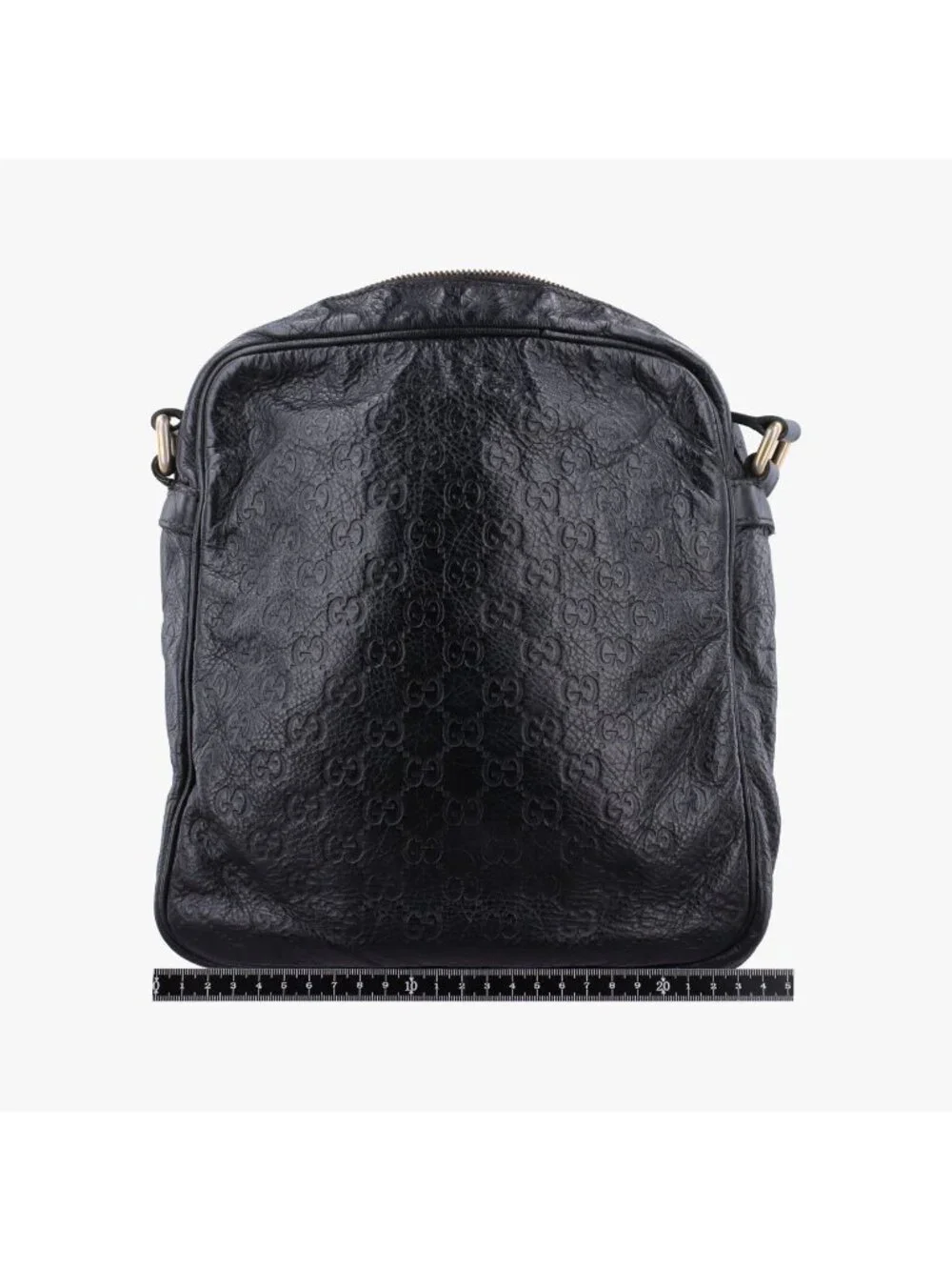 Gucci GG Supreme Messenger Black Leather